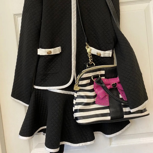 Richie house girls black and white suit set size 10 - Picture 2 of 5